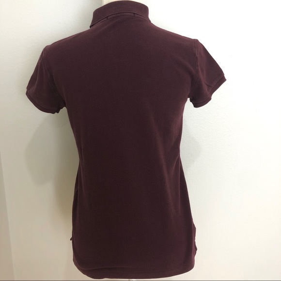 RALPH LAUREN Classic Mesh Cotton Red Polo Shirt XS - Picture 10 of 10